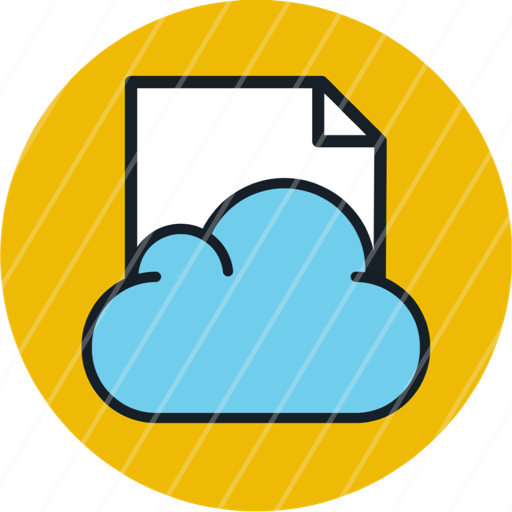 cloud data file files storage icon cloud data file files storage icon