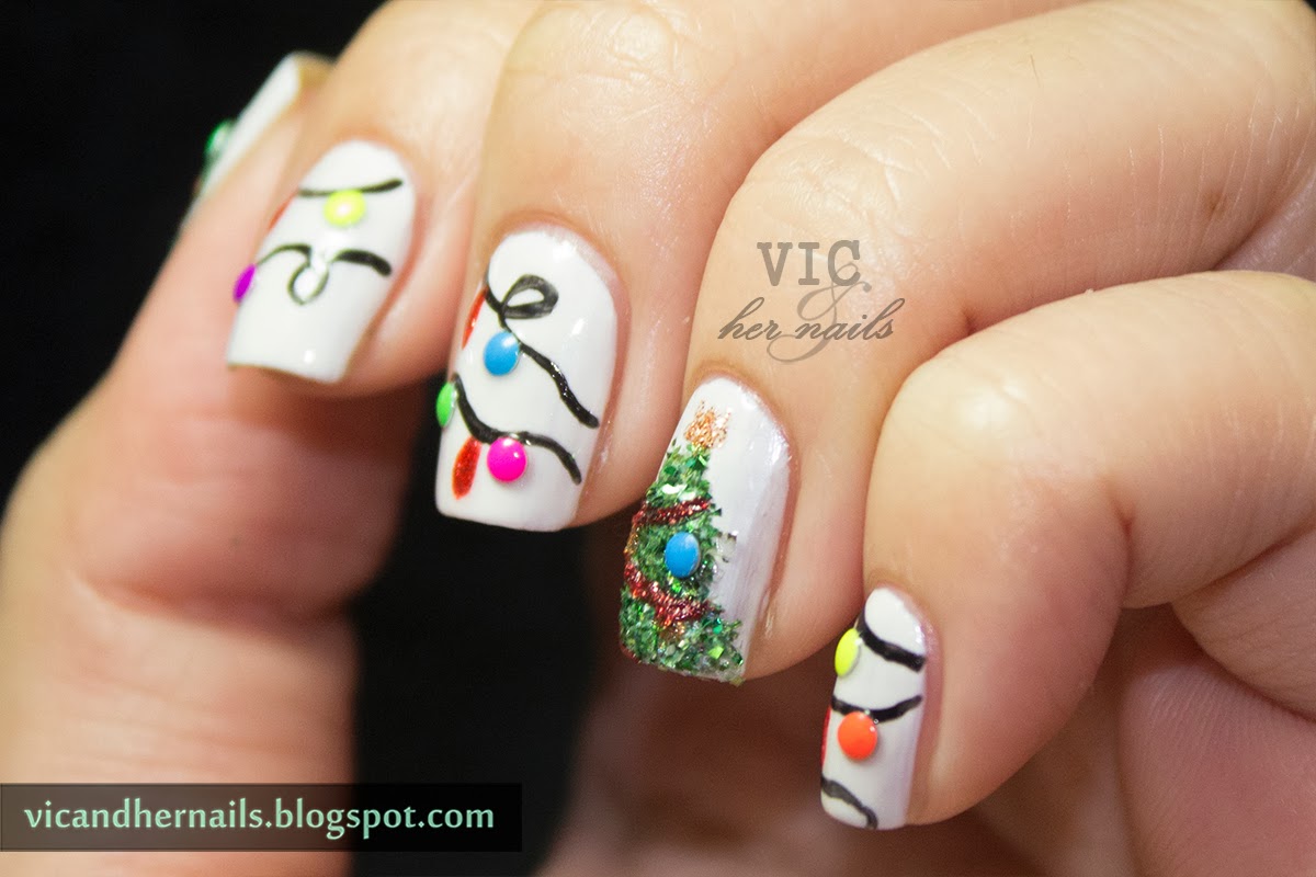 Vic and Her Nails: Christmas Winter Challenge Day 1 - White Christmas