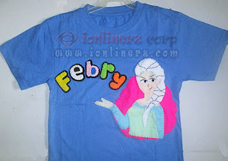 Kaos / Baju Flanel Anak Karakter Kartun Elsa Frozen Kaos / Baju Flanel Anak Karakter Kartun Elsa Frozen