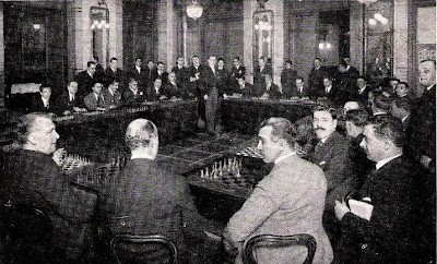 Simultáneas de Alekhine en el Círculo Ecuestre en 1923