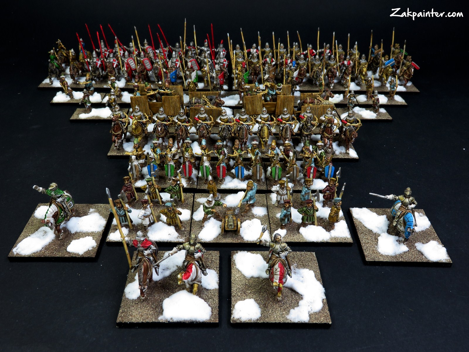 ZakGallery Painted 15mm MEDIEVAL POLISH army