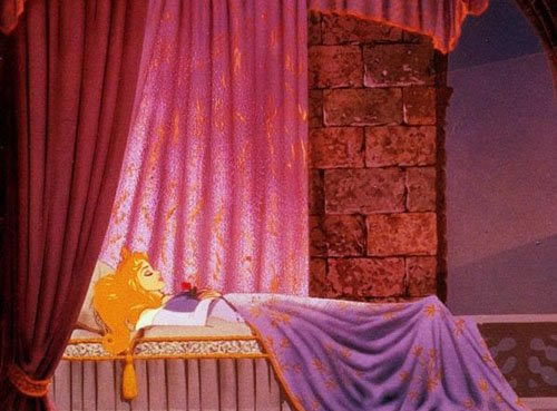 Aurora asleep Sleeping Beauty 1959 animatedfilmreviews.filminspector.com 