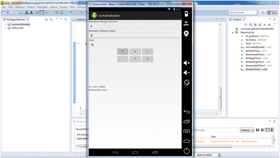 PONDOK TUGAS: Tutorial Membuat Aplikasi Kalkulator Sederhana Untuk Android