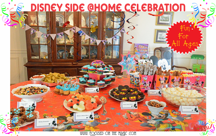 Our Disney Side @ Home Celebration Part II: Disney Style Buffet 