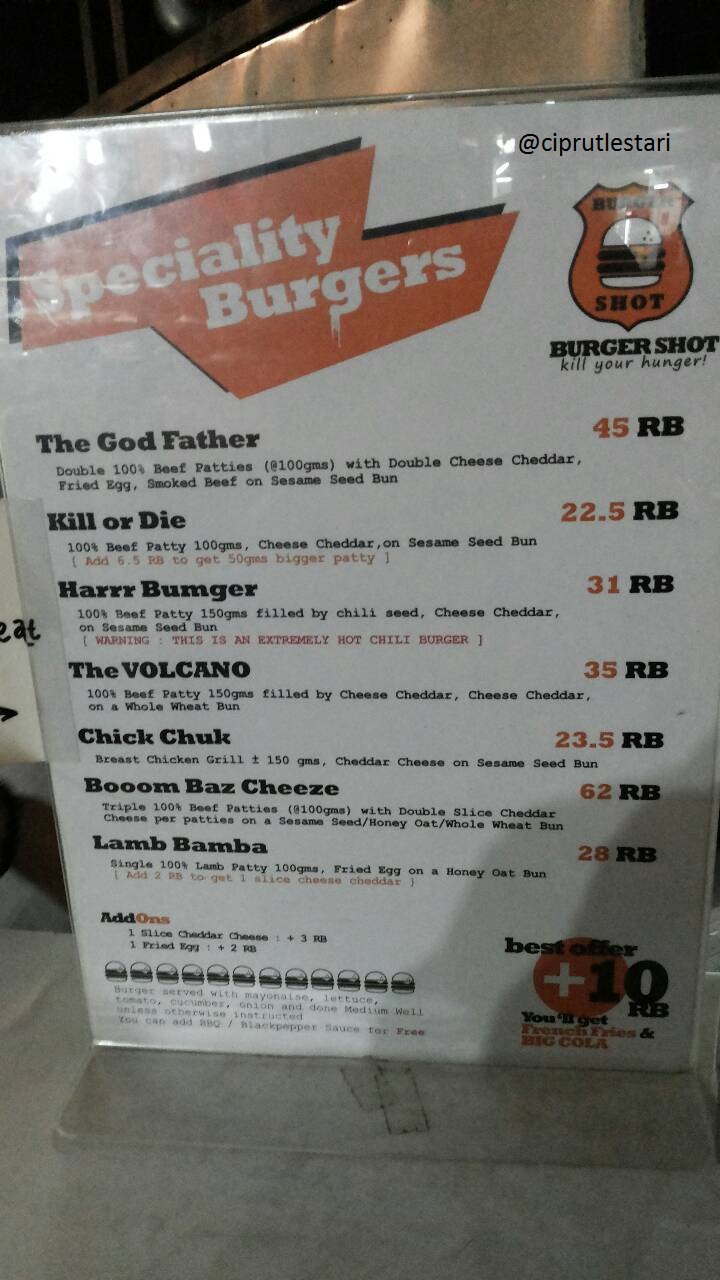 Kuliner, Yuk!: Burger Shot, Kill Your Hunger !! Burger Yummy Gak Bikin ...