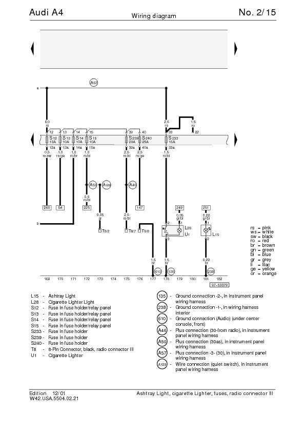 The Audi A4 Complete Wiring Diagrams | Schematic Wiring Diagrams Solutions