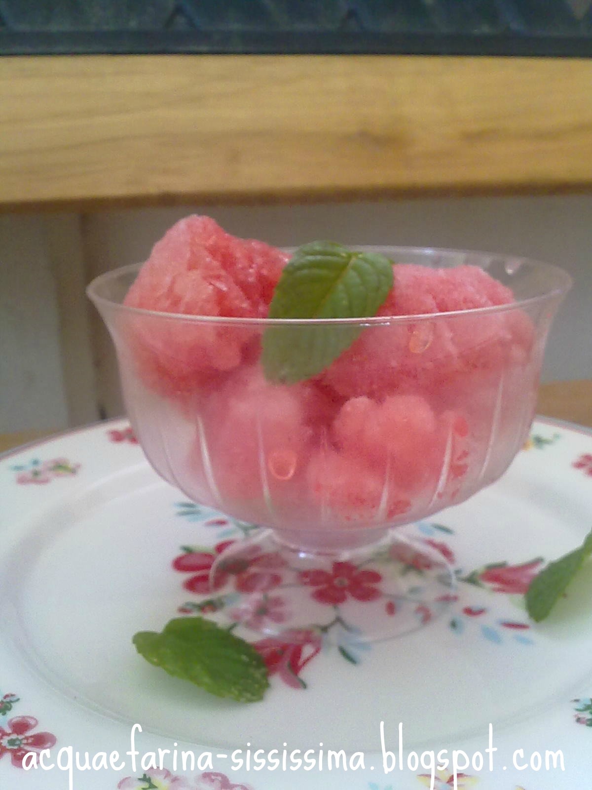 acqua e farinasississima sorbetto di anguria