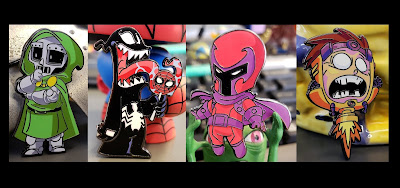 San Diego Comic-Con 2018 Exclusive Skottie Young Marvel Villains Enamel Pin 4 Pack