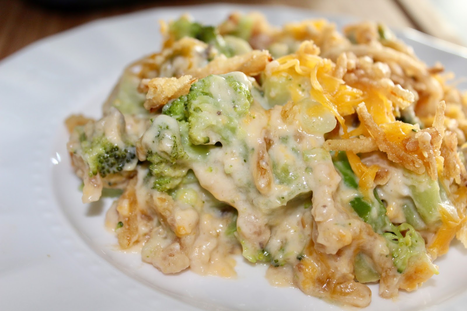 Living on Cloud Nine BROCCOLI CHEDDAR CASSEROLE
