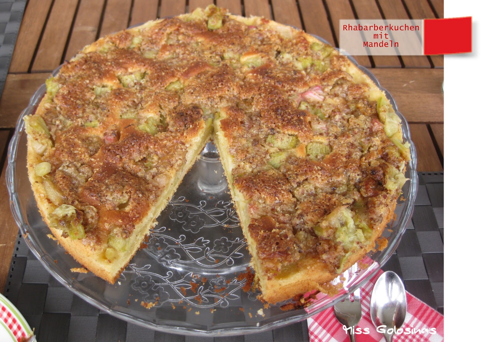 Miss Golosinas: Rhabarberkuchen mit Mandeln...