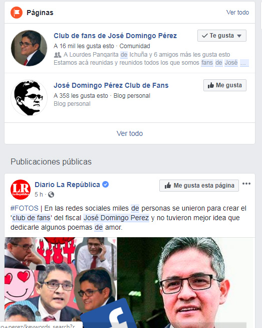 BLOG PARA MAESTROS Y ESTUDIANTES: Crear Club de fans del Fiscal José  Domingo Perez en Facebook