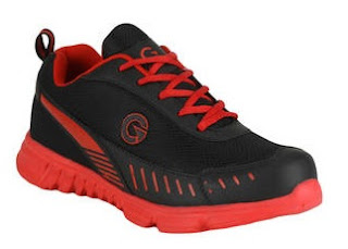 buy GLOBALITE Black and Red Sport Shoes at Rs.192 Only - Paytm