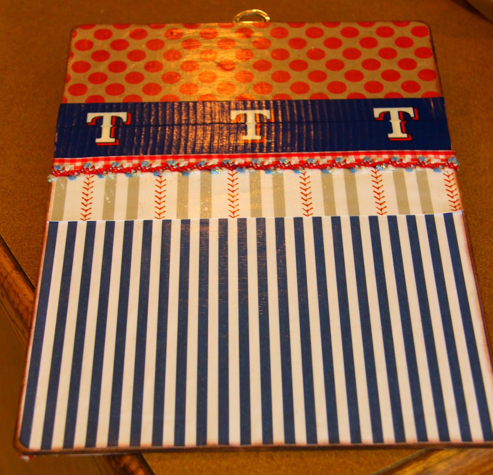 Kaminski's Creations Texas Rangers Clipboard