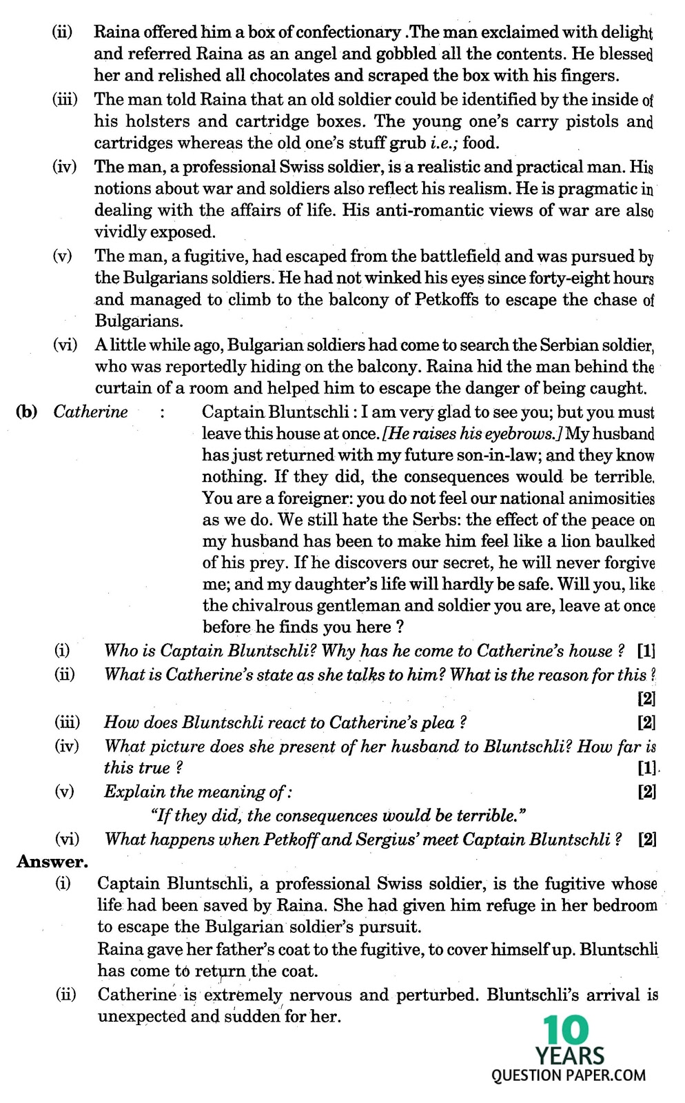 isc 2016 class 12th English literature paper II answers isc 2016 class 12th English literature question paper 2 solution
