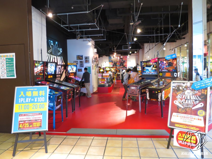 Kaiju Korner MASSIVE Pinball Video Game Retro Arcade in Osaka, Japan Silver Ball
