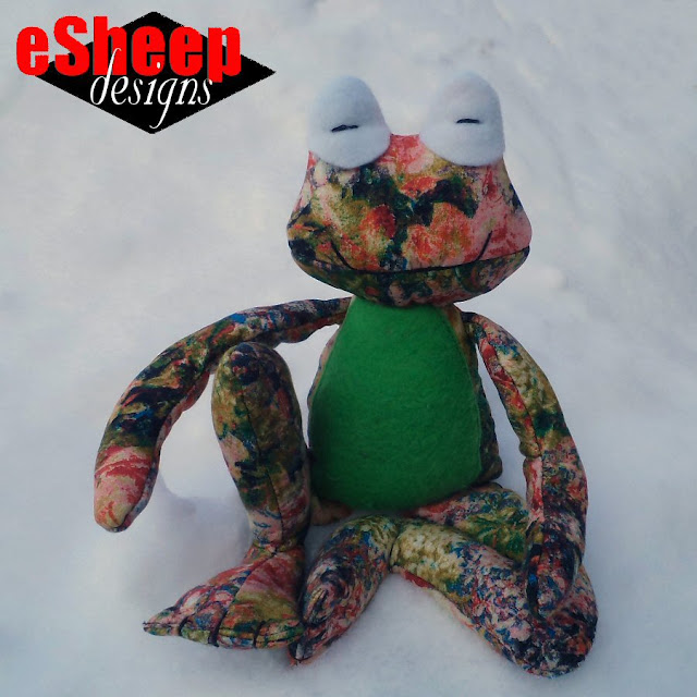 Fritz Frog crafted by eSheep Designs