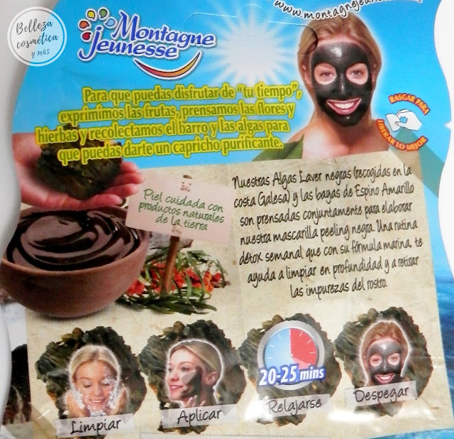 Mascarilla negra Mercadona Mascarilla alga negra Montagne Jeunesse Mercadona