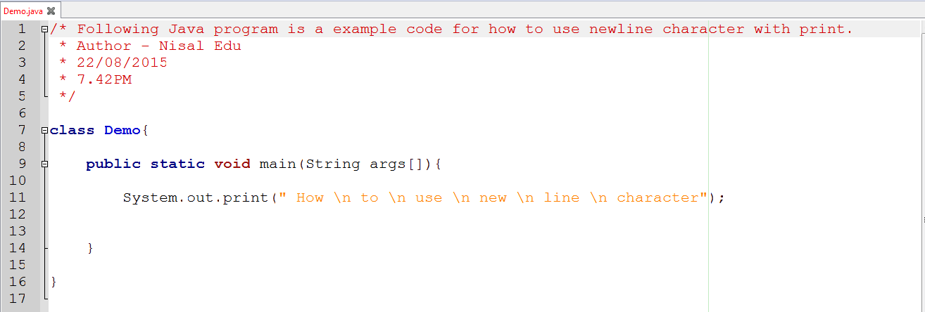 Java Programming For Absolute Beginners: Displaying Multiple Lines Of ...