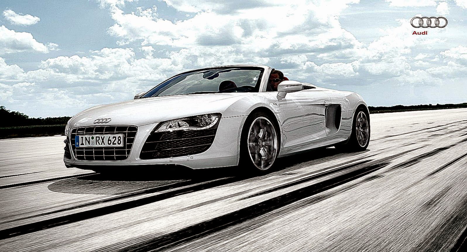 Audi R8 Spyder White Wallpaper Hd 7110 Wallpaper  AWS HD Wallpapers