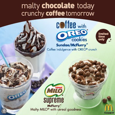 McDonald's Malaysia: New MILO Supreme & Coffee with Orea 