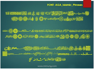 download font AGA Islamic Phrases