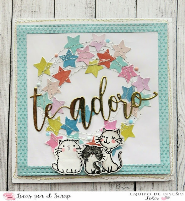 Reto tarjetero de noviembre de Locas por el scrap..... COSER!!