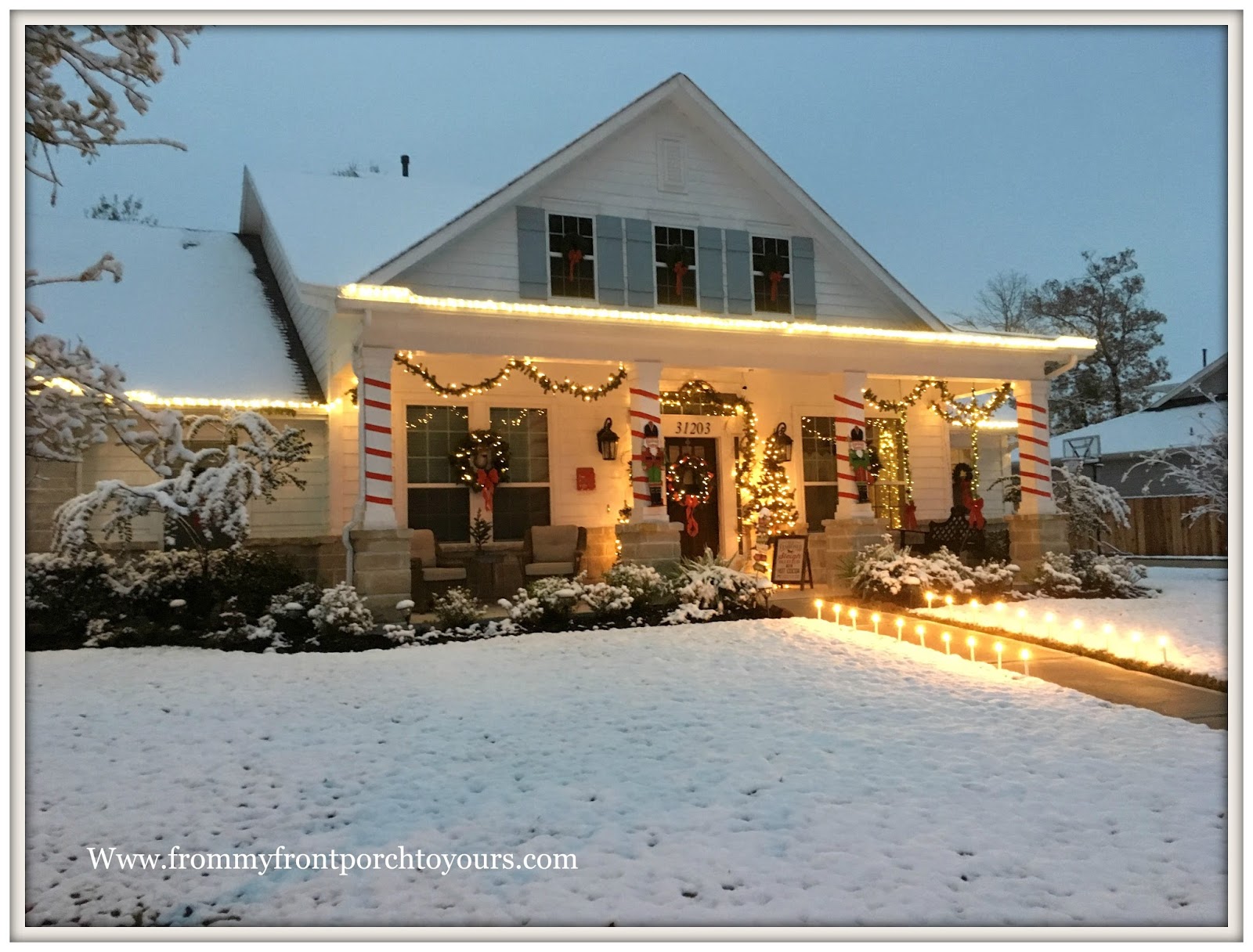From My Front Porch To Yours Christmas Porch 2017 Decorations
