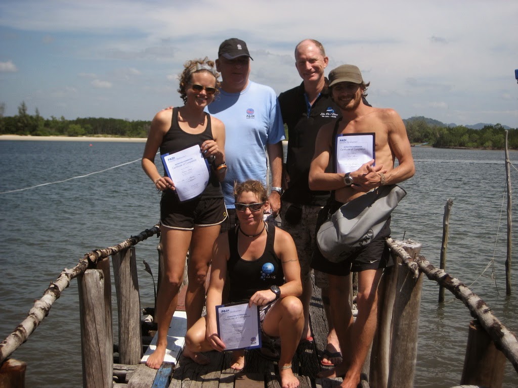 PADI IE for January 2015 on Koh Lanta in Thailand was successful 