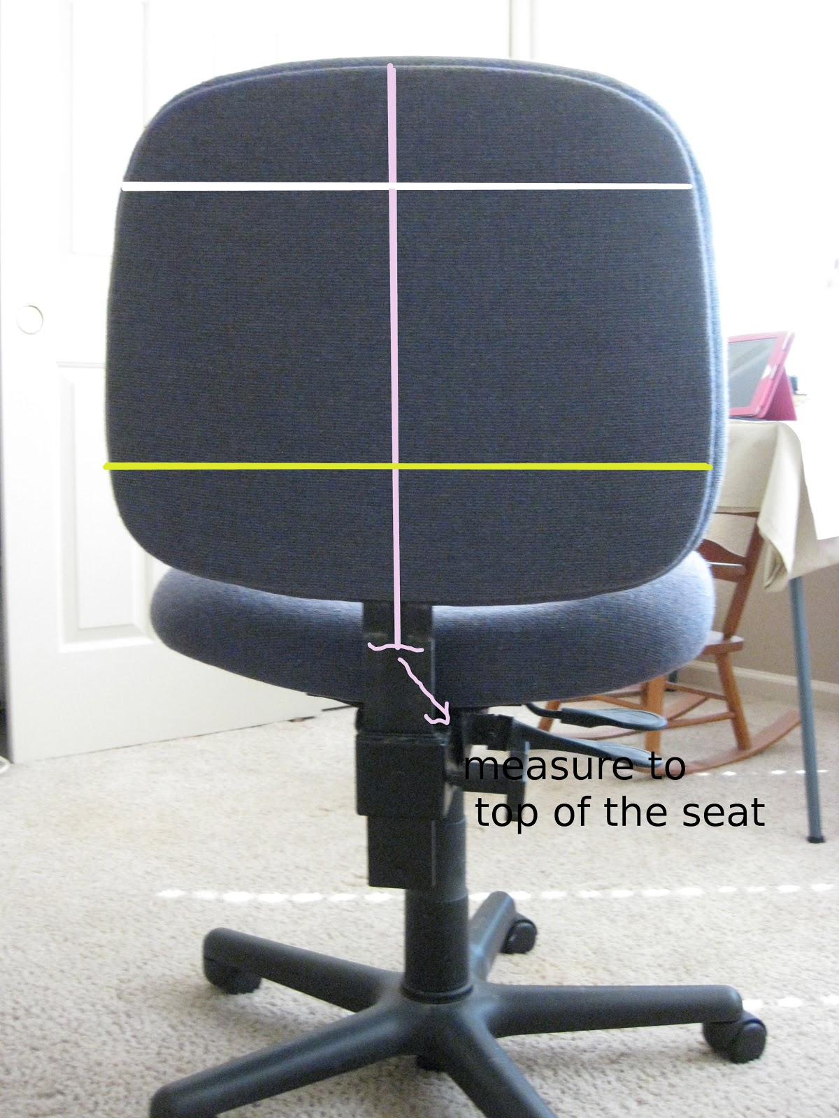 Cozy Cottage Slipcovers Pink Damask Office Chair Slipcover