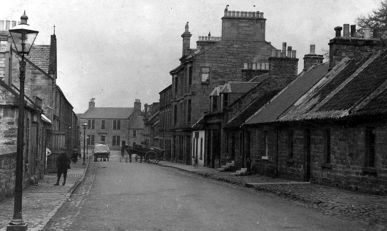 Tour Scotland Old Photograph Church Street Mid Calder Scotland
