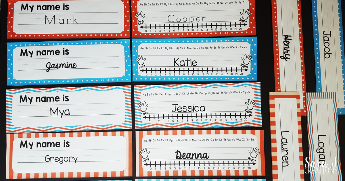 Turquoise Blue And Red Classroom Decor Sara J Creations