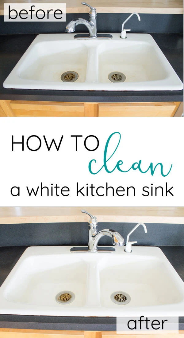 How to clean an enameled cast iron kitchen sink