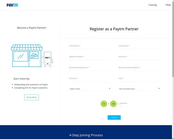 Registration form Paytm kyc registration form