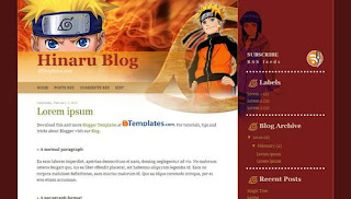 7 Template Blog Gratis Versi Naruto