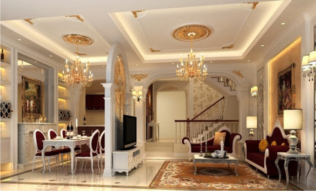 Mẫu thiết kế nội thất chung cư phong cách hoàng gia - 1