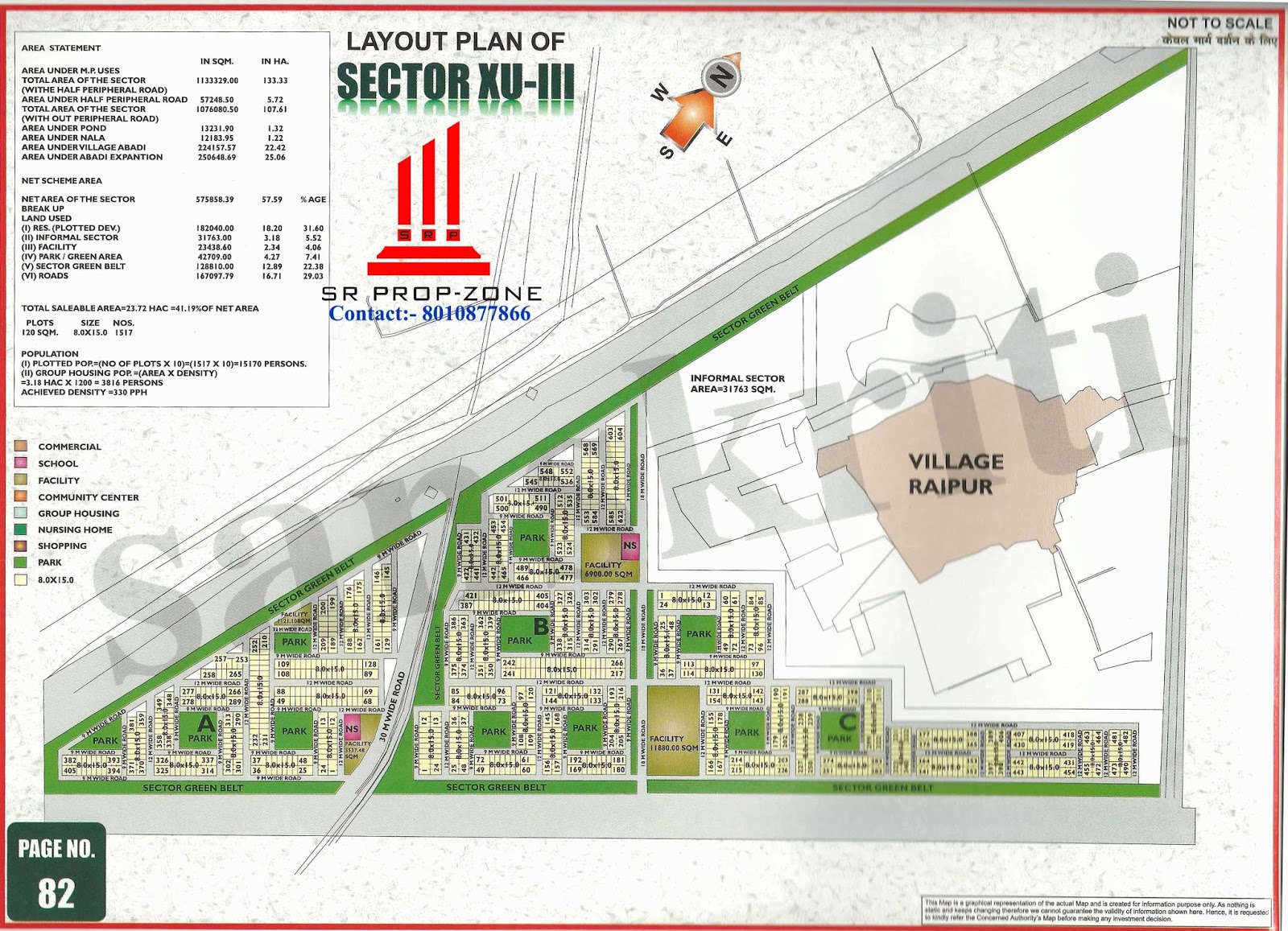 Layout Plan Of SectorXU3 Greater Noida HD Map Davidjmurphyrealestate