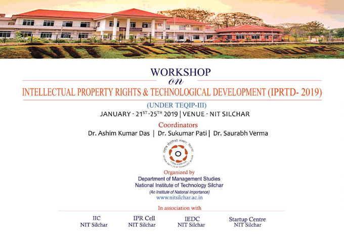 Workshop on Intellectual Property Rights & Technological Development (IPRTD-2019)
