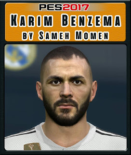 PES 2017 Faces Karim Benzema by Sameh Momen