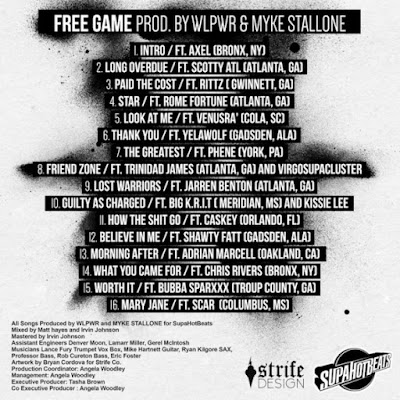 SupaHotBeats - “Free Game” Mixtape / www.hiphopondeck.com
