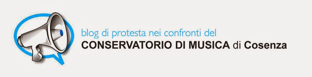 Protesta al Conservatorio di Musica di Cosenza