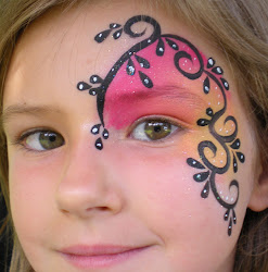 face painting simple easy designs wood demonstration paintings tiger jollygoodfun paint coloring sun health safety she hazel faces pages swirls
