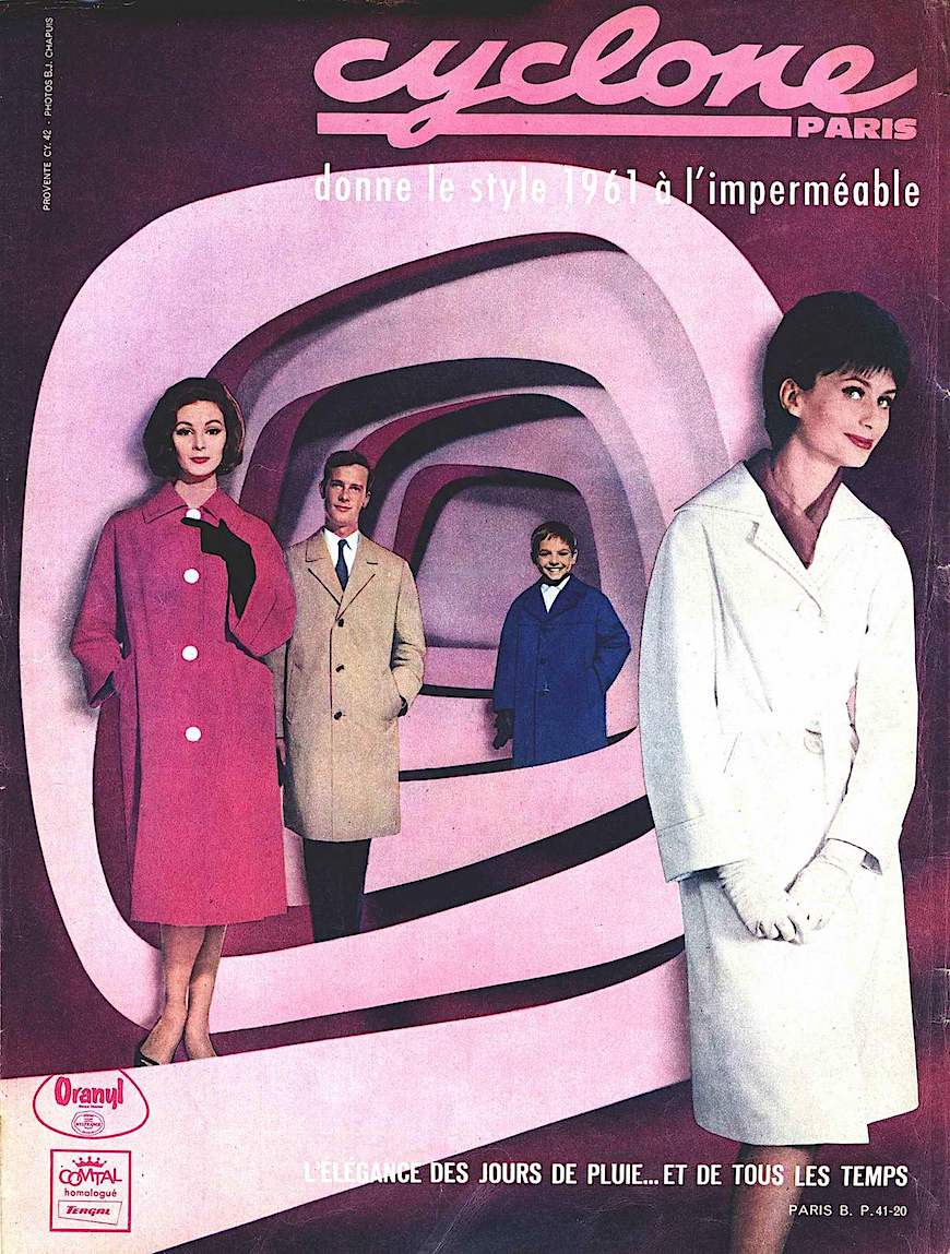 1961 Cyclone ad A 1961 Cyclone ad photograph in color for Oranyl & Comtal, Paris