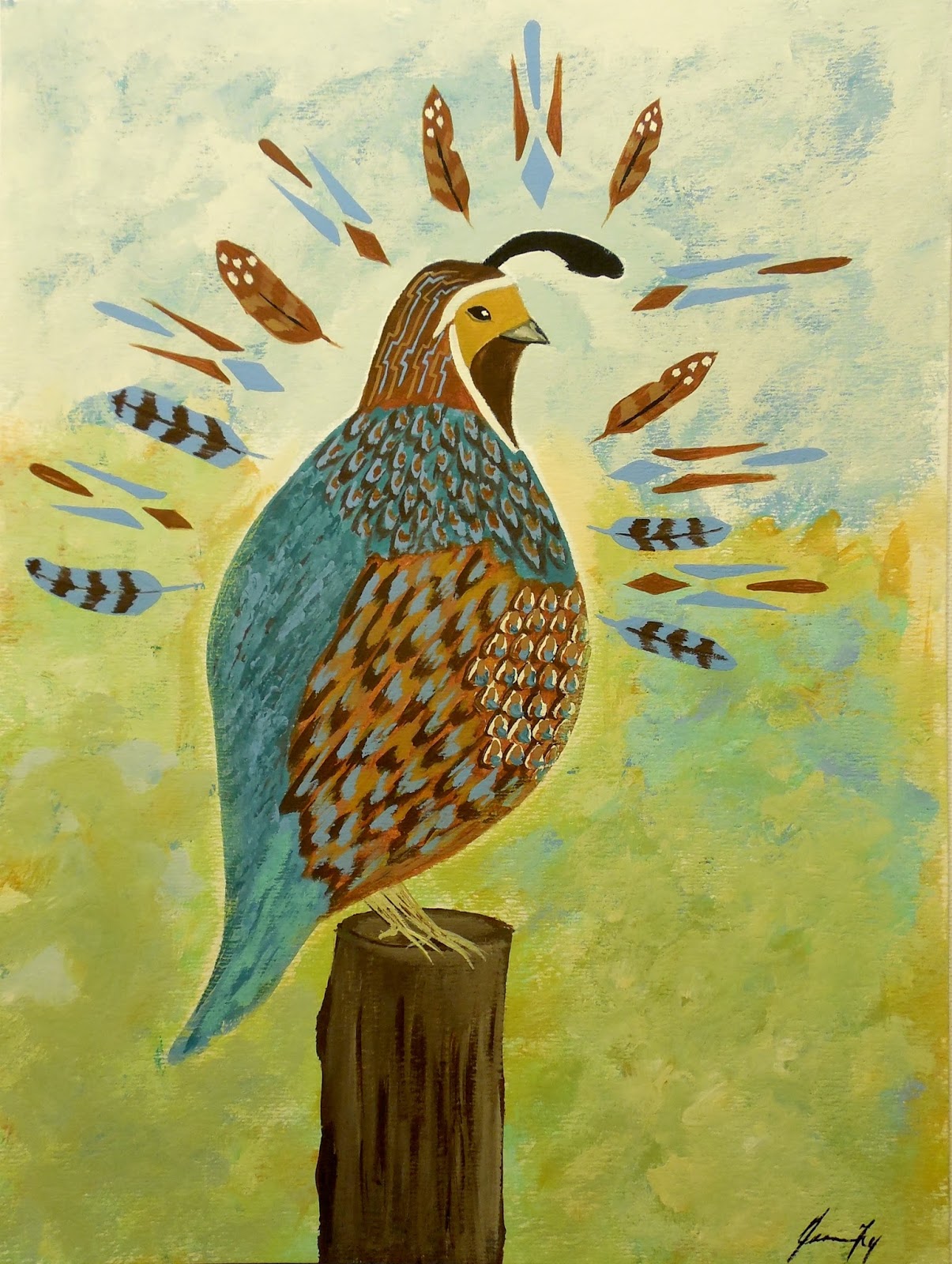 Conscious Art Studios Quail Totem Symbolic Meaning