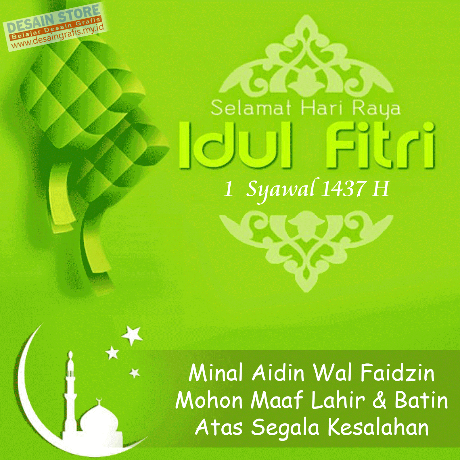 Gambar Animasi Ucapan Idul Fitri 2018 Nusagates