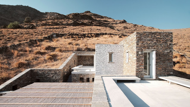 Cycladic Island Dreaming at Rocksplit Villa by Cometa Architects