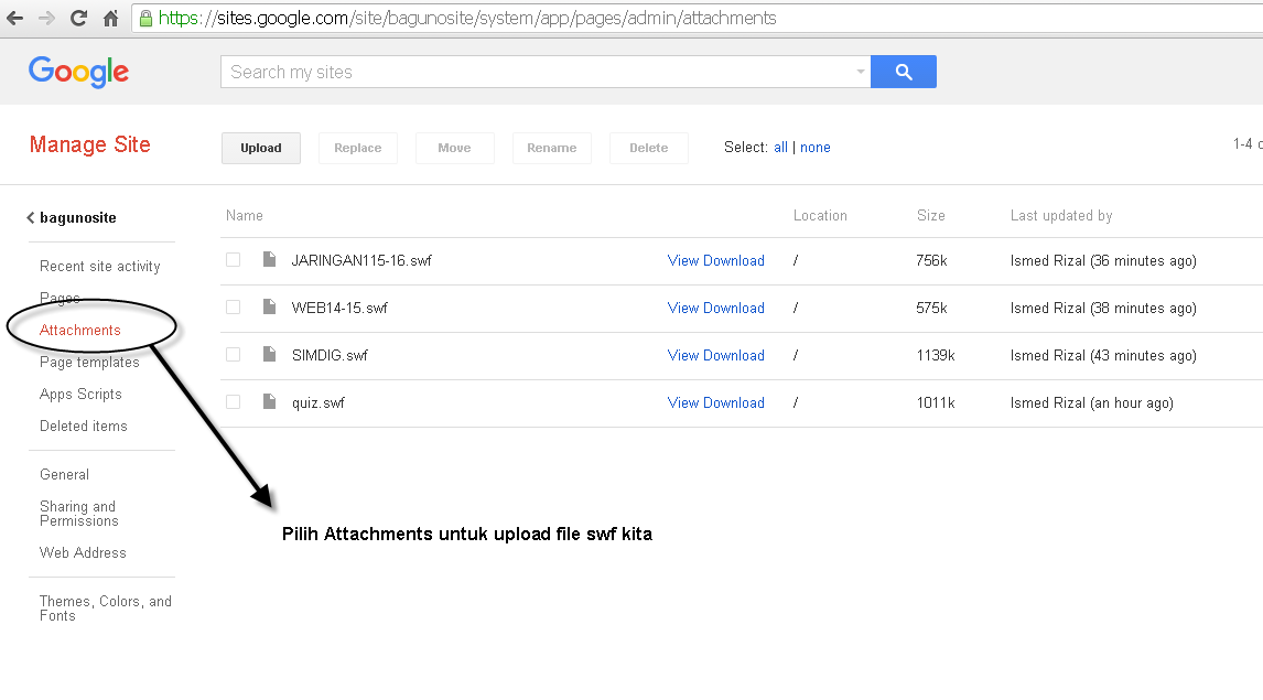Select site. Select site