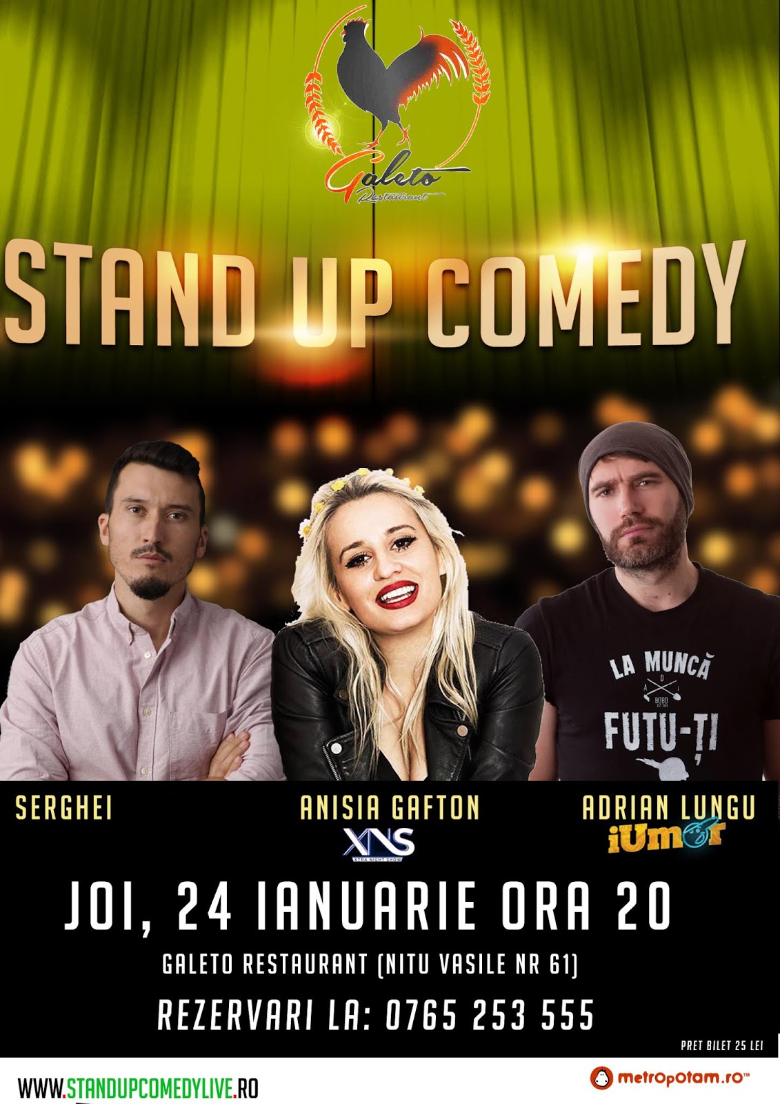 Stand-Up Comedy Bucuresti Joi 24 Ianuarie 2019