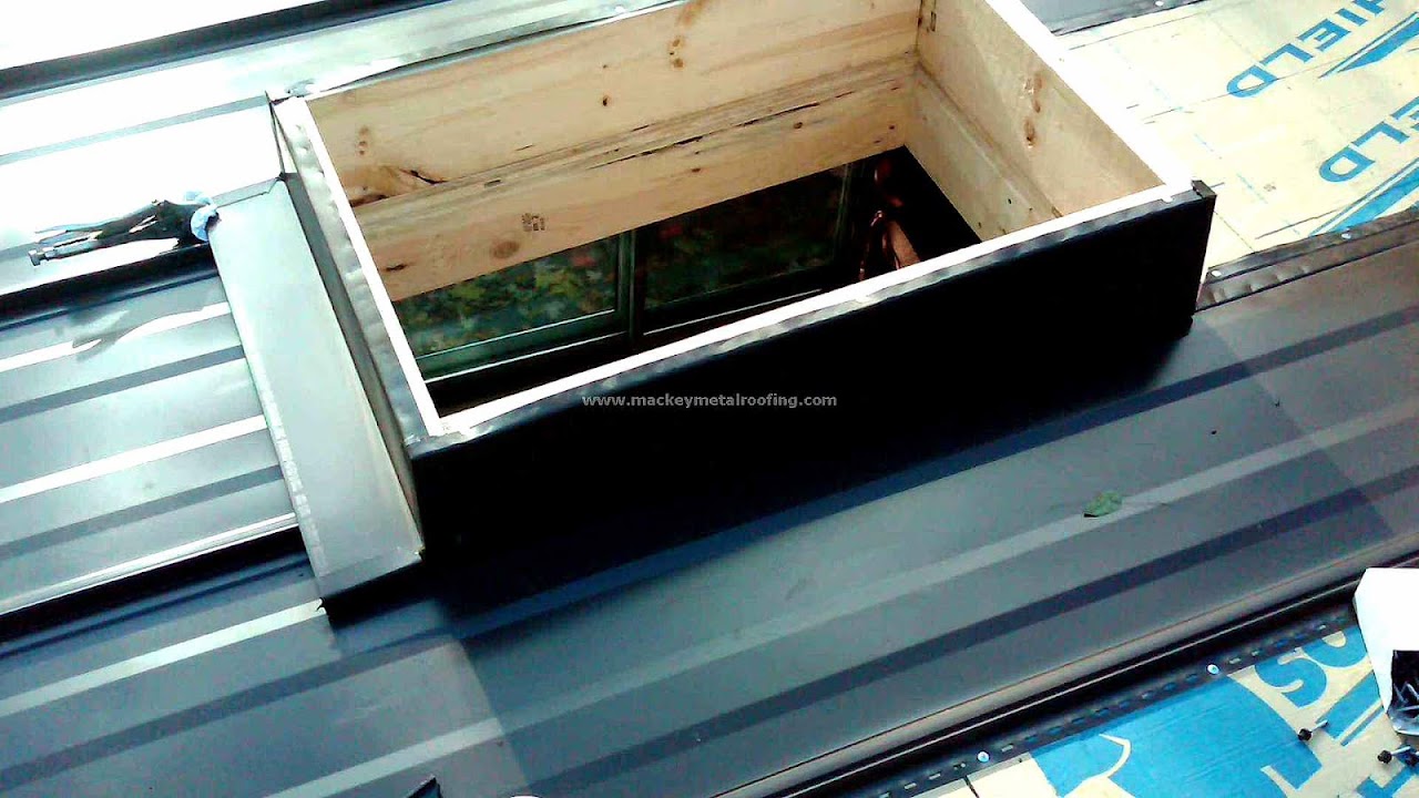Installing A Skylight In A Metal Roof Sky Choices