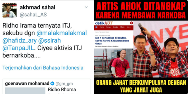 Dulu Ahoker Bully Ridho Rhoma, Sekarang Iwa K Ketangkap, Ahokers Mingkem