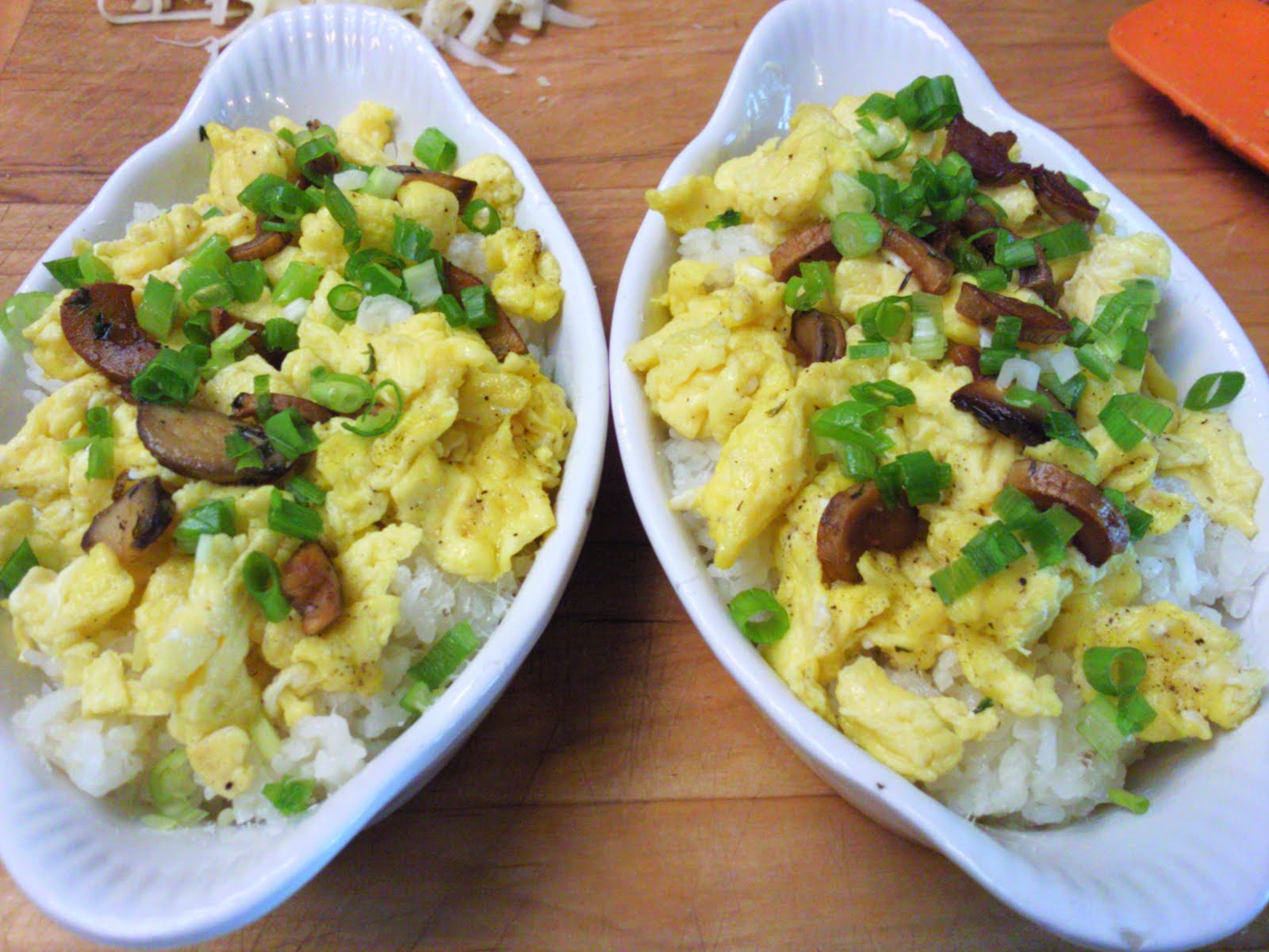 CJ's Kitchen Scrambled Egg & Rice Casserole For 2 Please!
